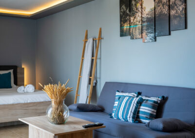 interior design of bedroom and livingroom